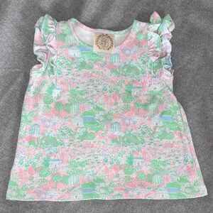 The Beaufort Bonnet Company Rhueling Ruffle Top Size 3T